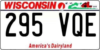WI license plate 295VQE