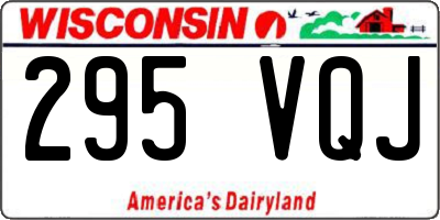 WI license plate 295VQJ