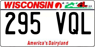 WI license plate 295VQL