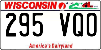 WI license plate 295VQO