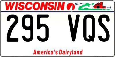 WI license plate 295VQS