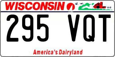 WI license plate 295VQT