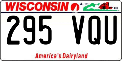 WI license plate 295VQU