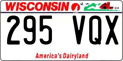 WI license plate 295VQX