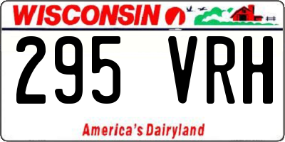 WI license plate 295VRH