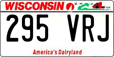 WI license plate 295VRJ