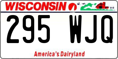 WI license plate 295WJQ