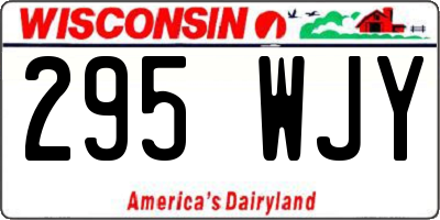 WI license plate 295WJY