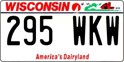 WI license plate 295WKW
