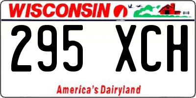 WI license plate 295XCH
