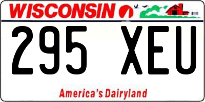 WI license plate 295XEU