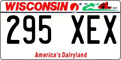 WI license plate 295XEX