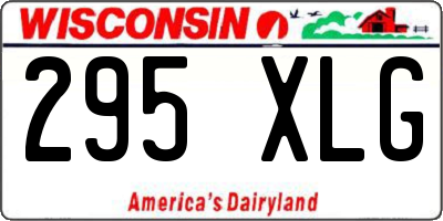 WI license plate 295XLG