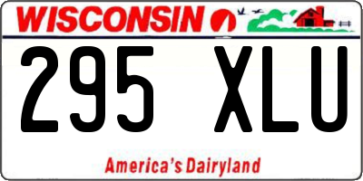 WI license plate 295XLU