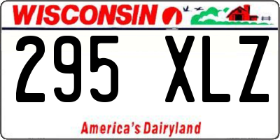 WI license plate 295XLZ