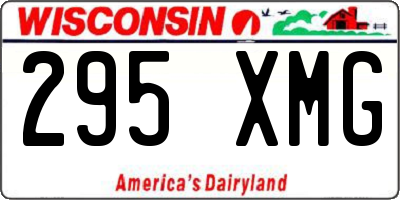 WI license plate 295XMG