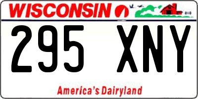 WI license plate 295XNY