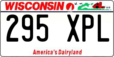 WI license plate 295XPL