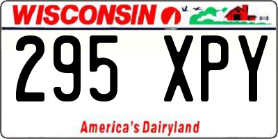WI license plate 295XPY