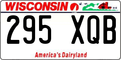 WI license plate 295XQB