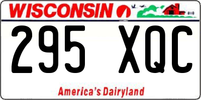 WI license plate 295XQC