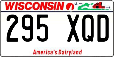 WI license plate 295XQD