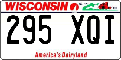 WI license plate 295XQI