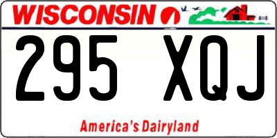 WI license plate 295XQJ