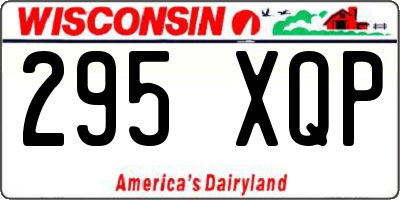 WI license plate 295XQP