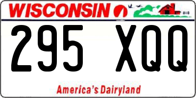 WI license plate 295XQQ