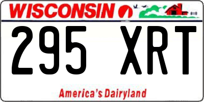 WI license plate 295XRT