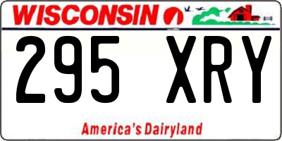 WI license plate 295XRY