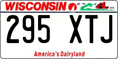 WI license plate 295XTJ