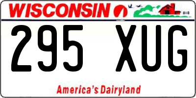 WI license plate 295XUG