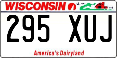 WI license plate 295XUJ