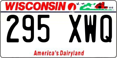WI license plate 295XWQ
