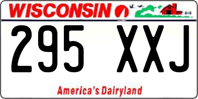 WI license plate 295XXJ