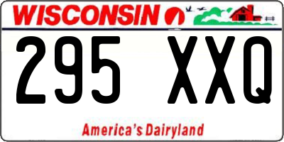 WI license plate 295XXQ