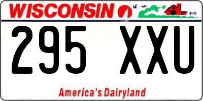 WI license plate 295XXU