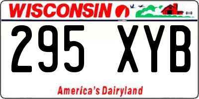 WI license plate 295XYB