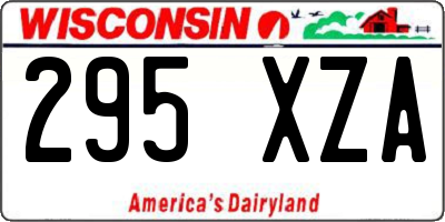 WI license plate 295XZA