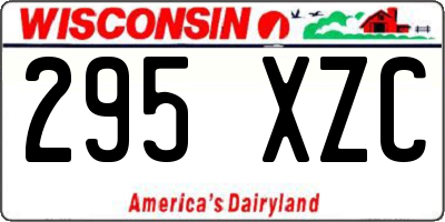 WI license plate 295XZC