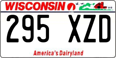 WI license plate 295XZD
