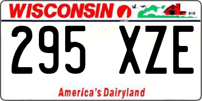 WI license plate 295XZE