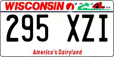 WI license plate 295XZI