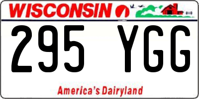WI license plate 295YGG