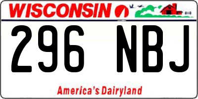 WI license plate 296NBJ