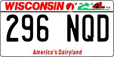 WI license plate 296NQD