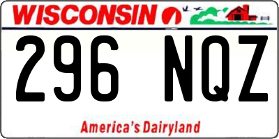 WI license plate 296NQZ