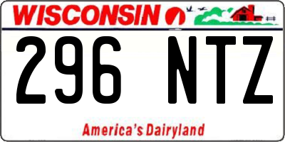 WI license plate 296NTZ